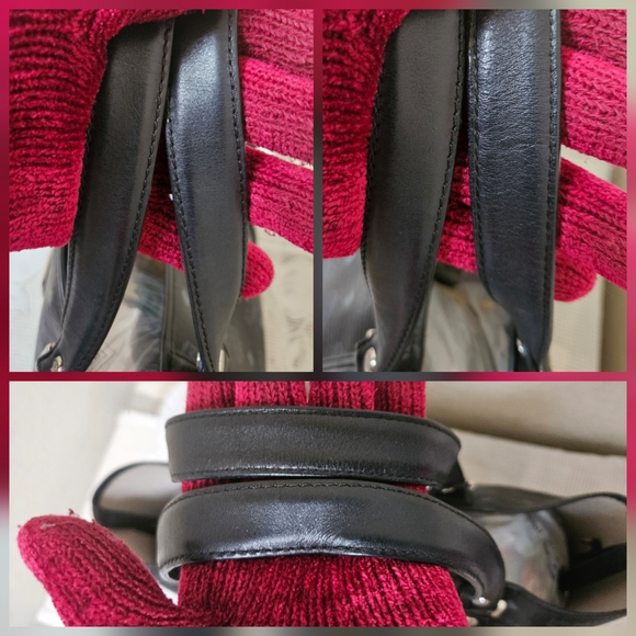 MCM Black Monogram Shoulder Tote Bag AUTHENTIC - Picture 9 of 16